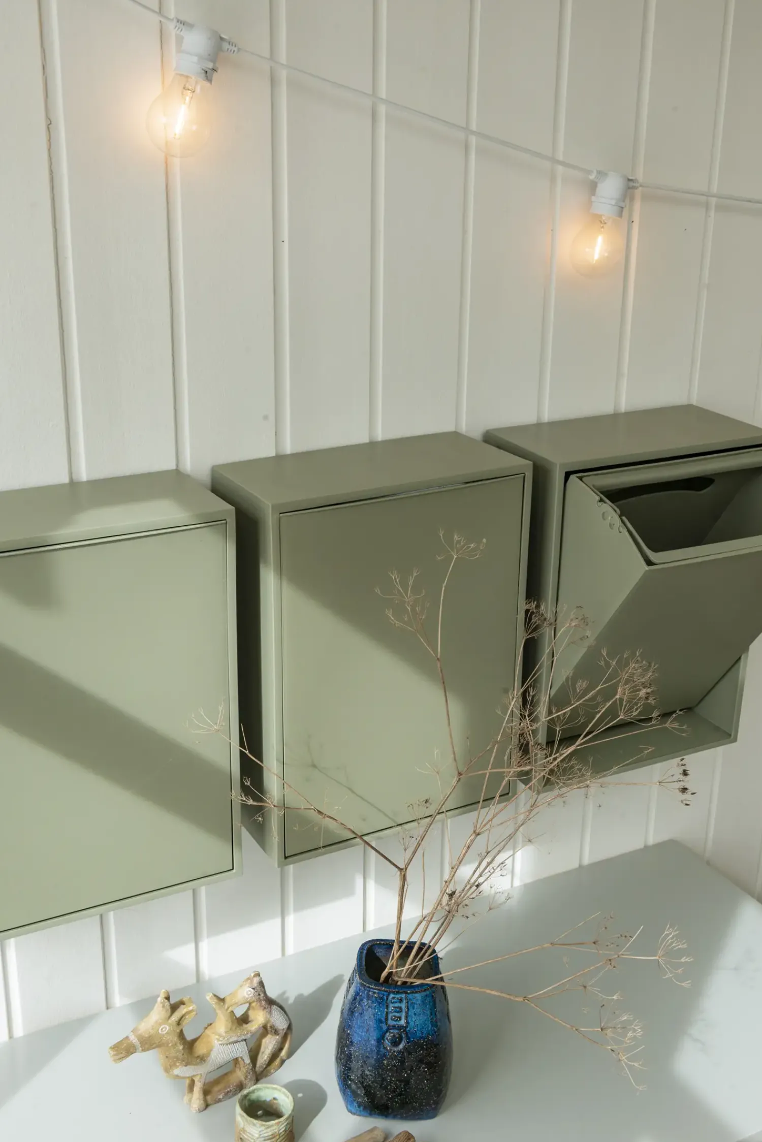 Best ReCollector - Affaldssortering, affaldsbeholder, duset grøn, Oak Green