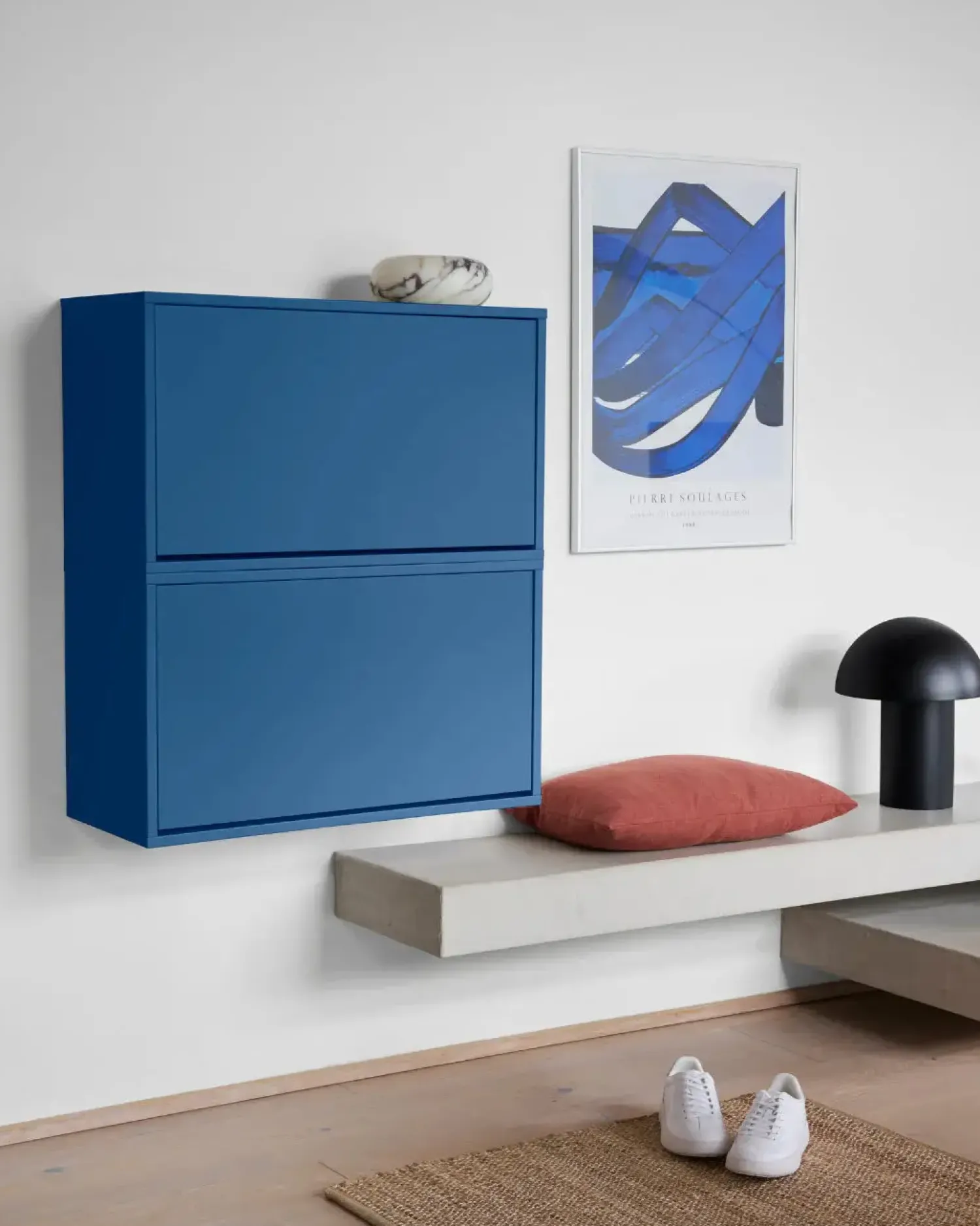 Best ReCollector - Skobox - Væghængt - Cobolt Blue