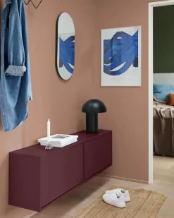 Outlet ReCollector - Skobox - Væghængt - Maroon Red