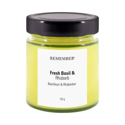 REMEMBER - Duftlys "Fresh Basil & Rhubarb"