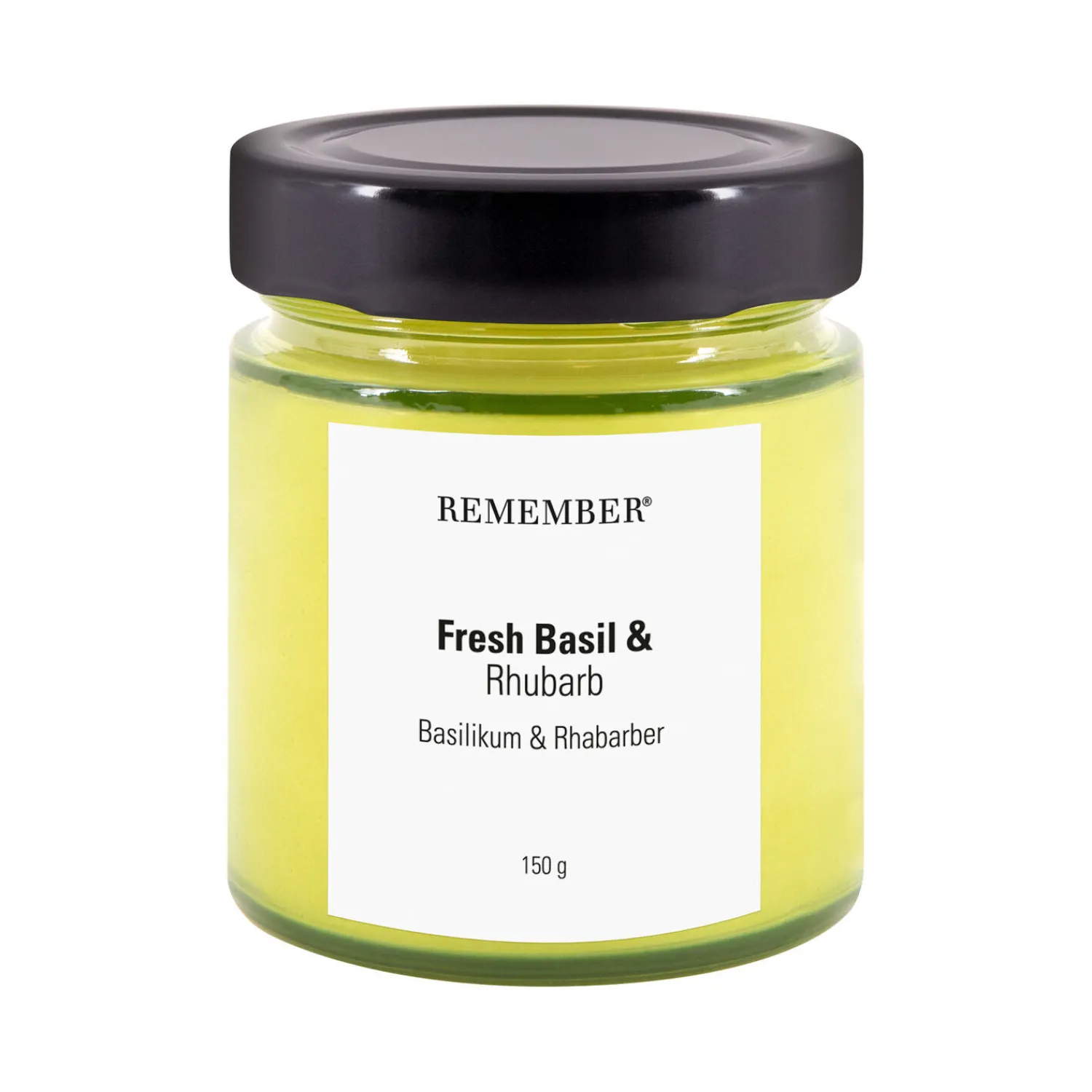 REMEMBER - Duftlys "Fresh Basil & Rhubarb"