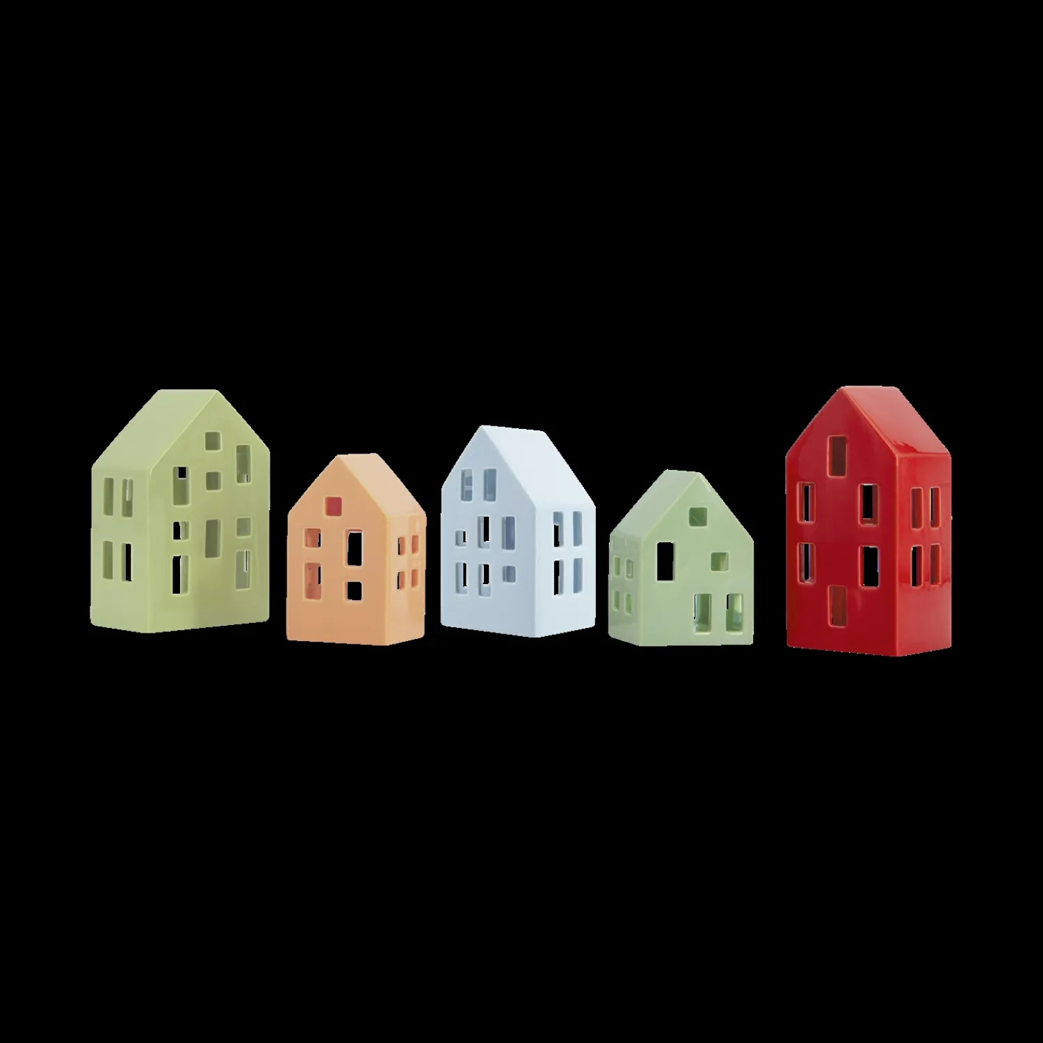 Sale REMEMBER - Fyrfadslys hus - Nyhavn 'blue'