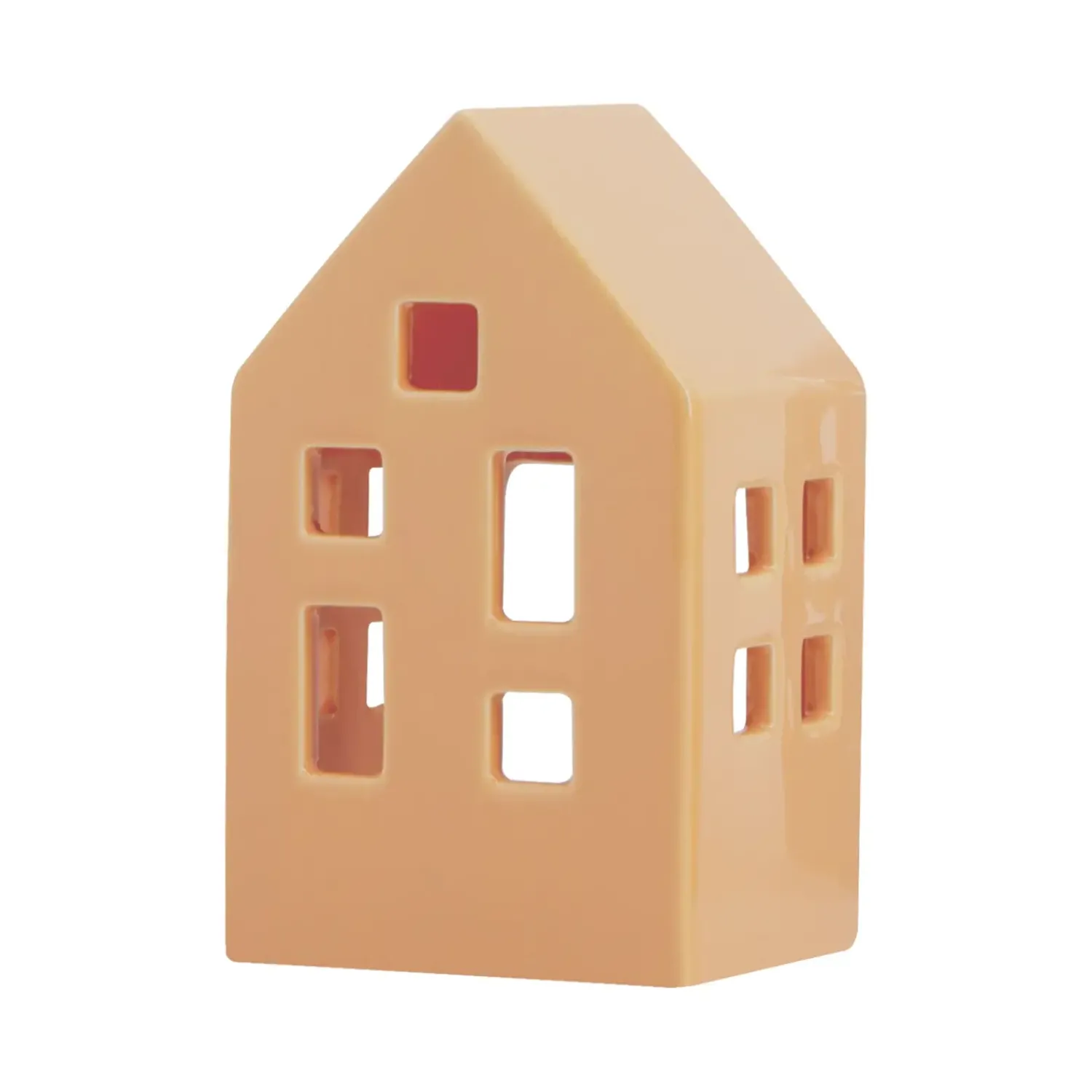Clearance REMEMBER - Fyrfadslys hus - Nyhavn 'peach'