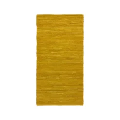Outlet Rug Solid - Bomuldstæppe, amber - 65x135 cm.