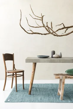 Discount Rug Solid - Bomuldstæppe, jade - 140x200 cm.
