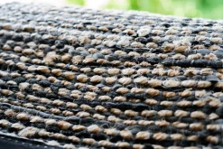 Sale Rug Solid - Tæppe jute læder, graphite - 75x200 cm.