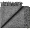 Sale Silkeborg Uldspinderi - Plaid - Athen - Dark Nordic Grey / Mørke Grå - 130x200 cm