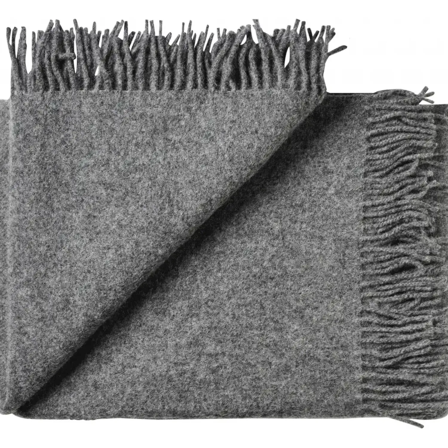 Sale Silkeborg Uldspinderi - Plaid - Athen - Dark Nordic Grey / Mørke Grå - 130x200 cm