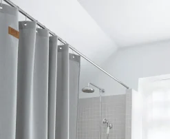 Best Skriver Collection - Badeforhæng - Orlando - Lysegrå - 150x200 cm