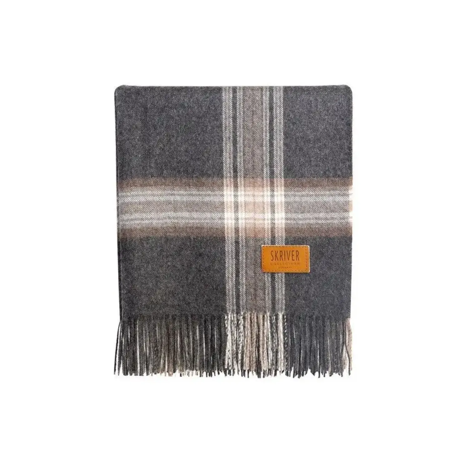 Best Skriver Collection - Plaid - Baby Alpaca - Grey/Brown - 130x200 cm