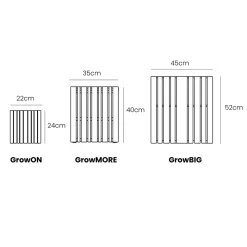 Sale Squarely Copenhagen - Plantekasse - GrowMORE - Sort Ask