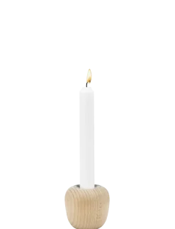 Stelton - Ora lysestage H 6.5 cm beech wood