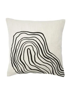 Discount Svanefors - Curve Pudebetræk - Black/white 45x54cm