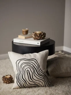 Discount Svanefors - Curve Pudebetræk - Black/white 45x54cm