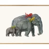 Hot The Dybdahl - Plakat 30x40 cm. - Elephants and Frogs - Papir