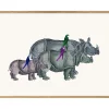 New The Dybdahl - Plakat 30x40 cm. - Rhinos and Birds - Papir