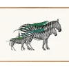 Discount The Dybdahl - Plakat 30x40 cm. - Zebras and Lizards - Papir
