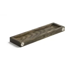 Discount The Oak Men - Notice Shelf - Large - Dark Oak
