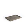 Outlet The Oak Men træbakke - Square Tray Medium - Sort olieret eg