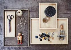 Best The Oak Men træbakke - Square Tray Small - Eg