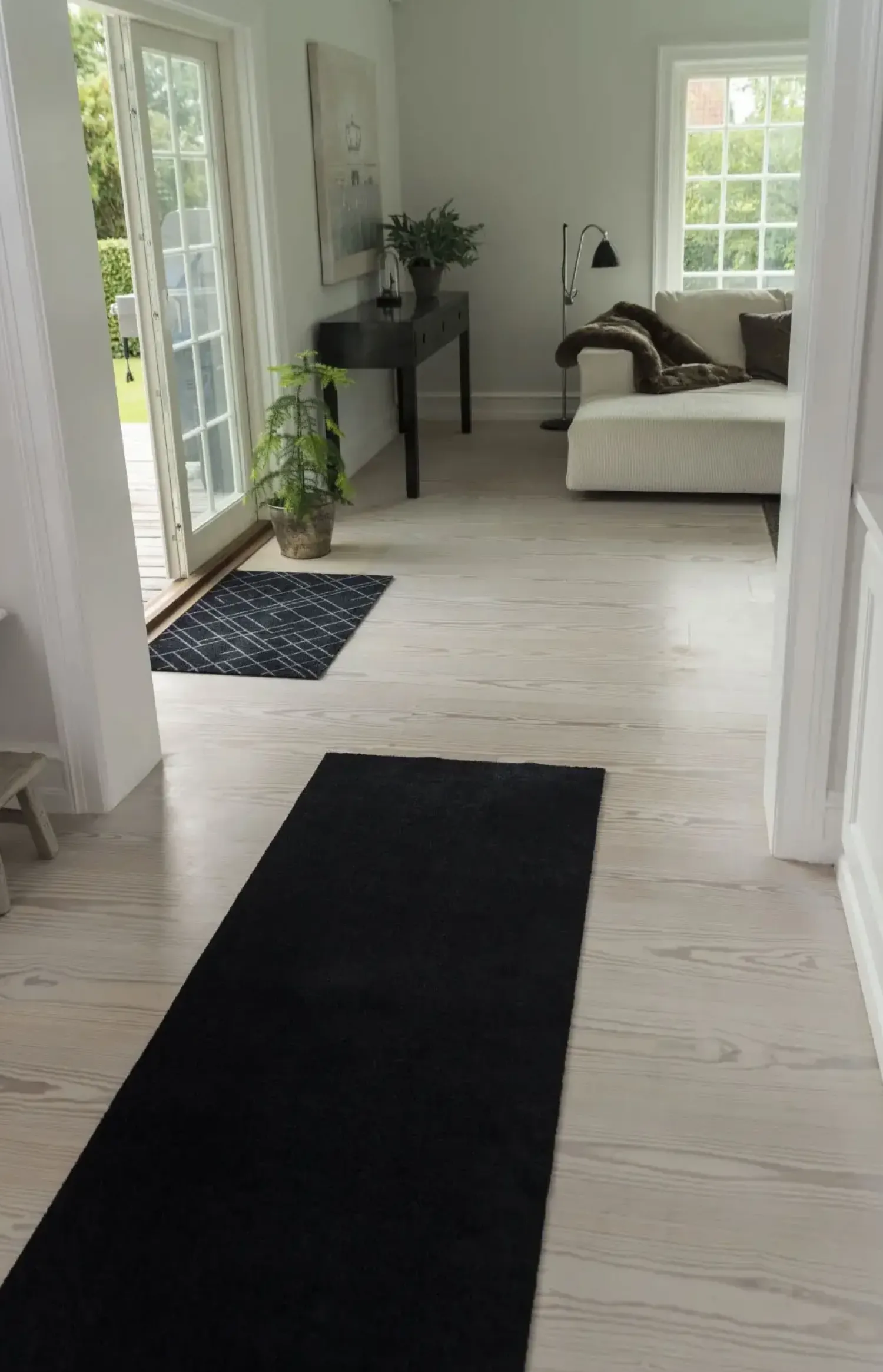 Sale Tica Copenhagen - Løber - Ensfarvet - Sort - 90x200 cm