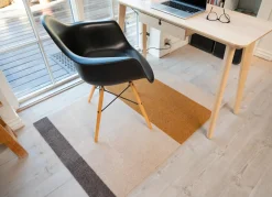 Clearance Tica Copenhagen - Løber - Stripes Horizon - Ivory-Dijon-Brown - 90x200 cm