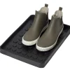 Best Tica Copenhagen - Skobakke - Sort Gummi - Dot Design - Small - 38x28 cm