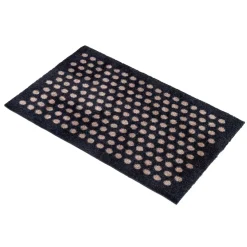 New Tica Copenhagen - Smudsmåtte - Dots - Sort/Sand - 40x60 cm.