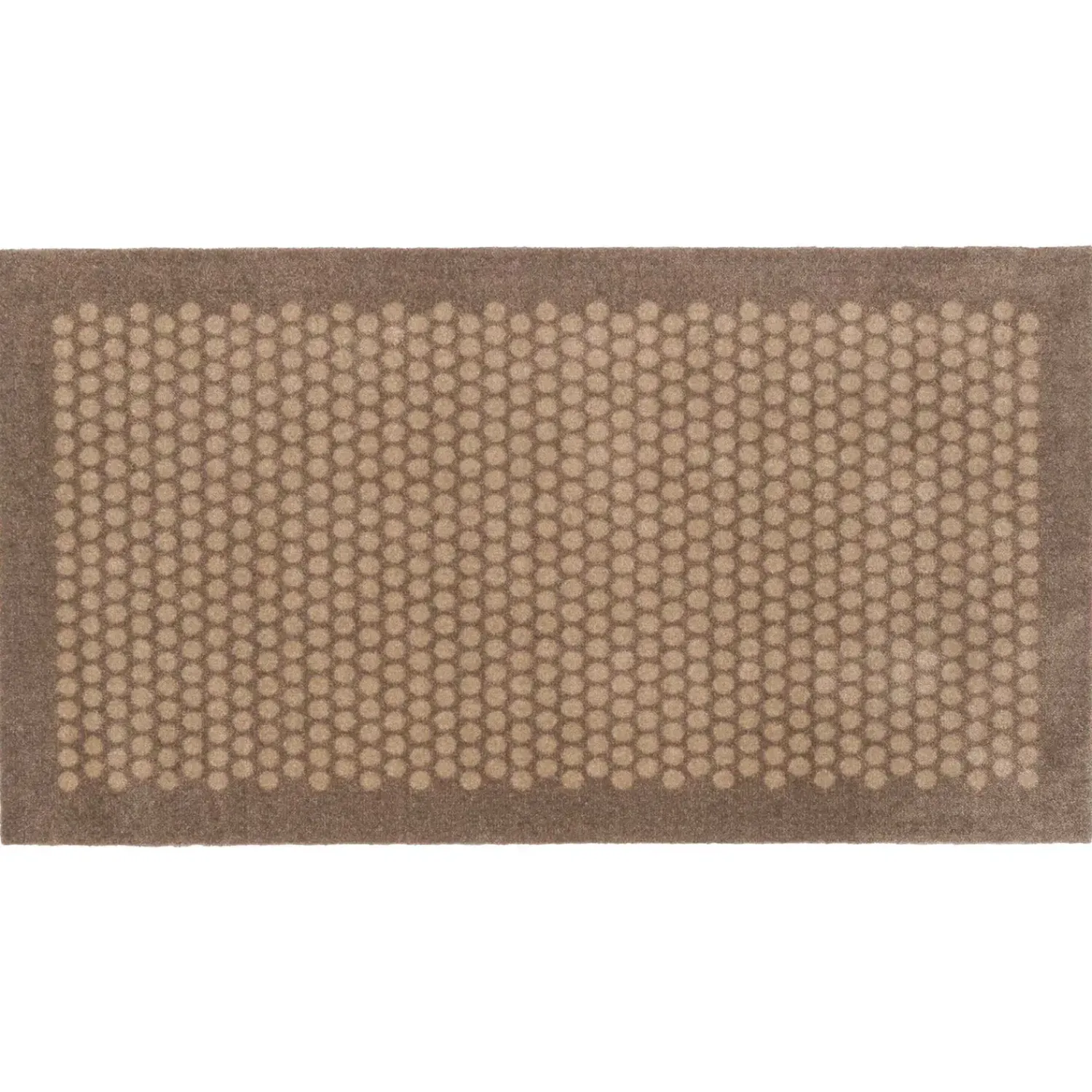Tica Copenhagen - Smudsmåtte - Dots - Sand/beige - 67x120 cm