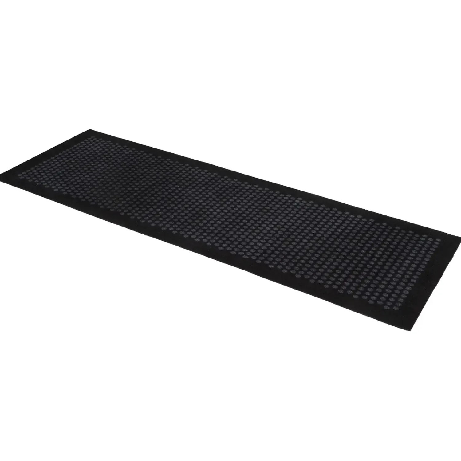 Discount Tica Copenhagen - Smudsmåtte - Dots - Sort/grå - 67x200 cm