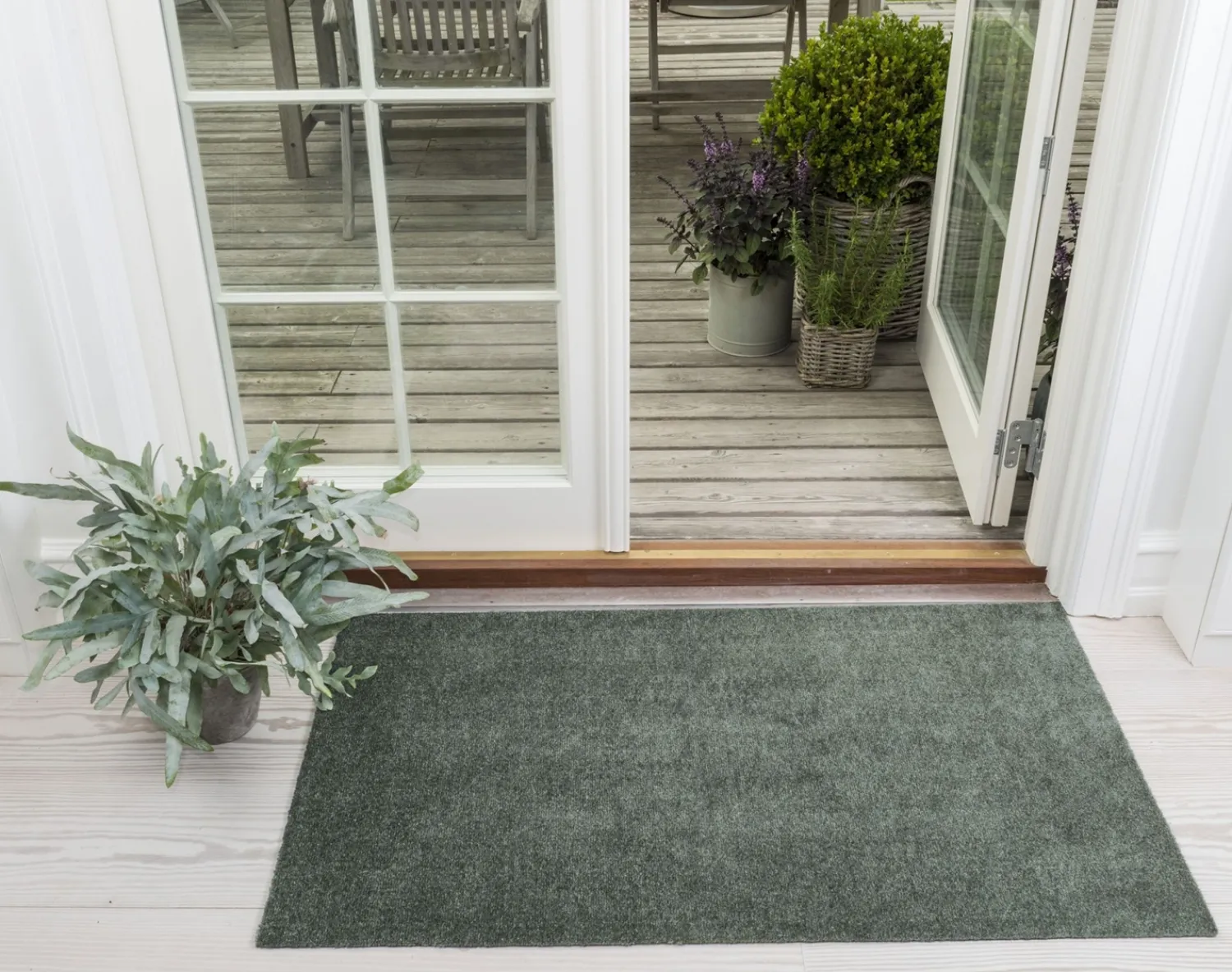 Outlet Tica Copenhagen - Smudsmåtte - Dusty green/støvet grøn - 67x120 cm