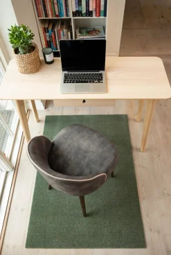 New Tica Copenhagen - Smudsmåtte - Ensfarvet - Dusty green/støvet grøn - 90x130 cm