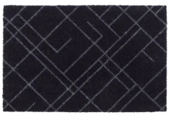 Hot Tica Copenhagen - Smudsmåtte - Lines - Sort/grå - 67x200 cm