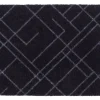 Clearance Tica Copenhagen - Smudsmåtte - Lines - Sort/grå - 40x60 cm