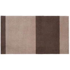 Hot Tica Copenhagen - Smudsmåtte - Stripes Horizon - Sand/Brun - 90x200 cm