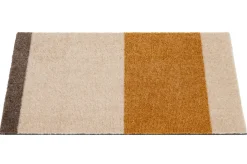Outlet Tica Copenhagen - Smudsmåtte - Stripes Horizon - Ivory-Dijon-Brown - 60x90 cm