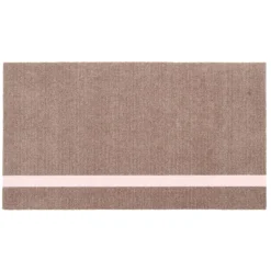 Clearance Tica Copenhagen - Smudsmåtte - Stripes Vertical - Lyserød/Sand - 40x60 cm