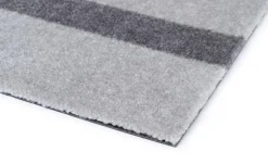 Clearance Tica Copenhagen - Smudsmåtte - Stripes Vertical - Lysegrå/Steelgrey - 60x90 cm