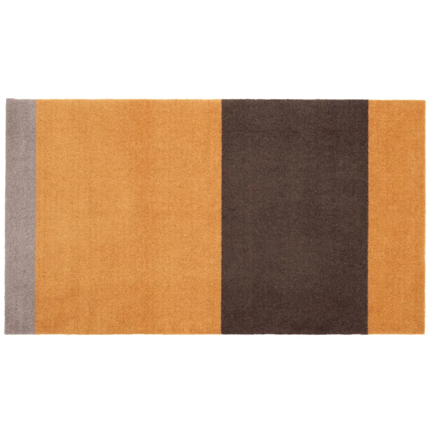 Online Tica Copenhagen - Smudsmåtte - Stripes Horizon - Dijon/Brun/Sand - 60x90 cm