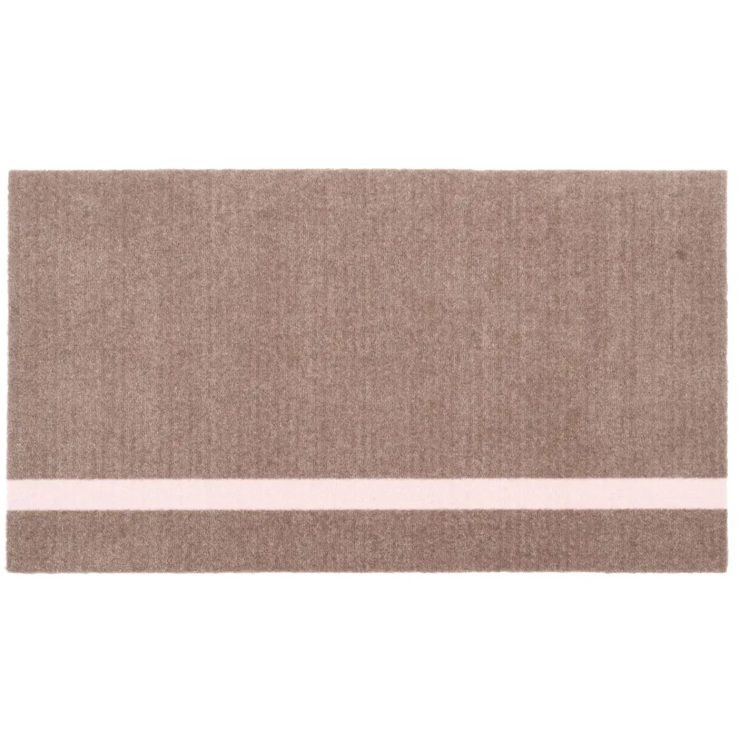 Tica Copenhagen - Smudsmåtte - Stripes Vertical - Lyserød/Sand - 90x200 cm