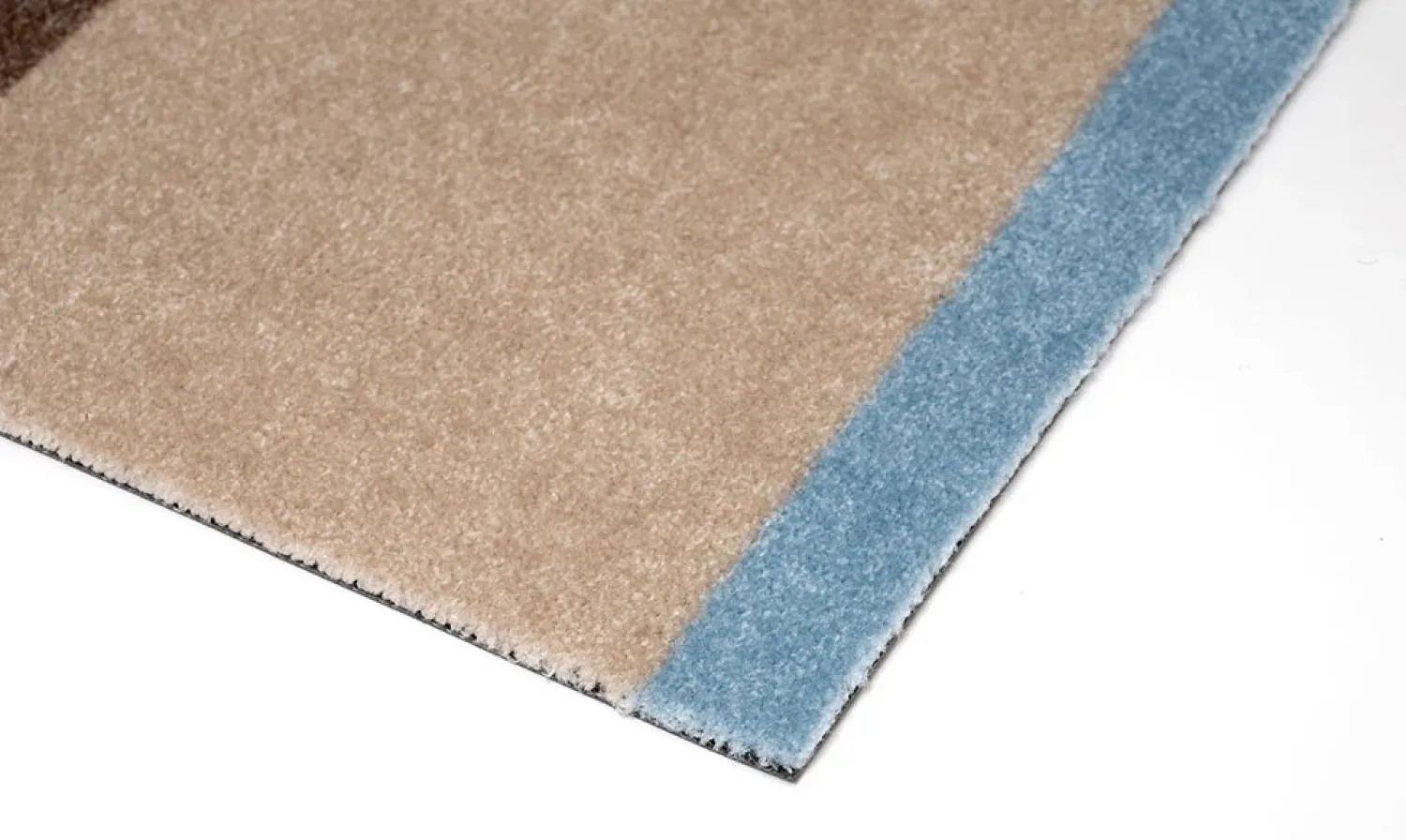 New Tica Copenhagen - Smudsmåtte - Stripes Horizon - Lyseblå/Ivory/Sand - 60x90 cm