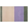 Discount Tica Copenhagen - Smudsmåtte - Stripes Horizon - Lilla/Ivory/Grøn - 40x60 cm
