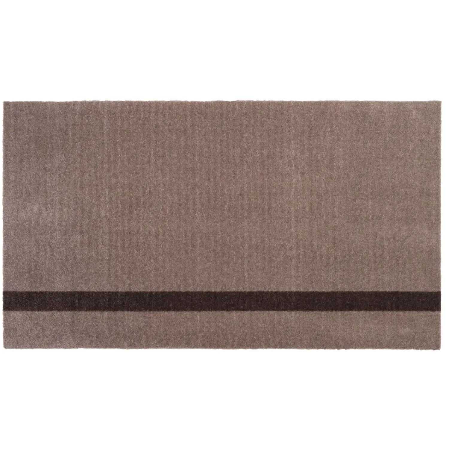 Hot Tica Copenhagen - Smudsmåtte - Stripes Vertical - Brun/Sand - 90x200 cm