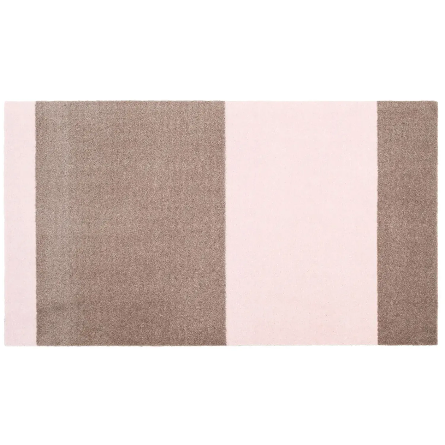 New Tica Copenhagen - Smudsmåtte - Stripes Horizon - Sand/Lyserød - 90x200 cm