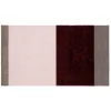 Best Tica Copenhagen - Smudsmåtte - Stripes Horizon - Bordeaux/Rose/Sand - 60x90 cm