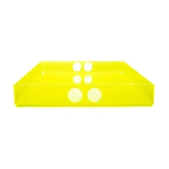 Neon living Tray bakke i neon gul fra (stor) - neonyellow (29 x 41 cm)