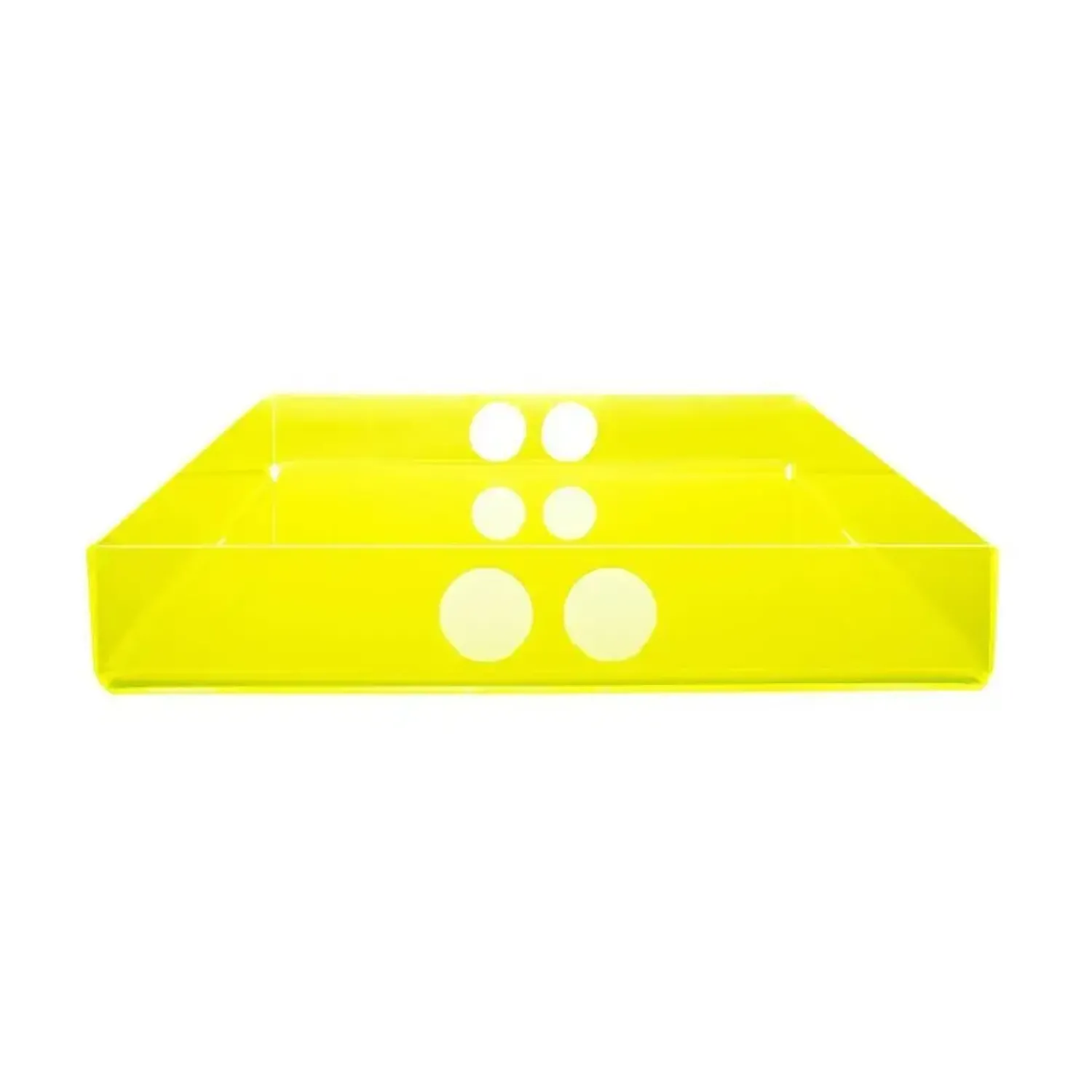 Neon living Tray bakke i neon gul fra (stor) - neonyellow (29 x 41 cm)