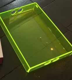 Neon living Tray bakke i neon gul fra (stor) - neonyellow (29 x 41 cm)