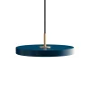 Clearance Umage - Asteria pendel m/ messingtop - mini - petrol blue (Ø31 cm)
