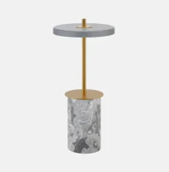 Discount Umage - Bordlampe - Asteria Move Mini - Grå Marmor Messing